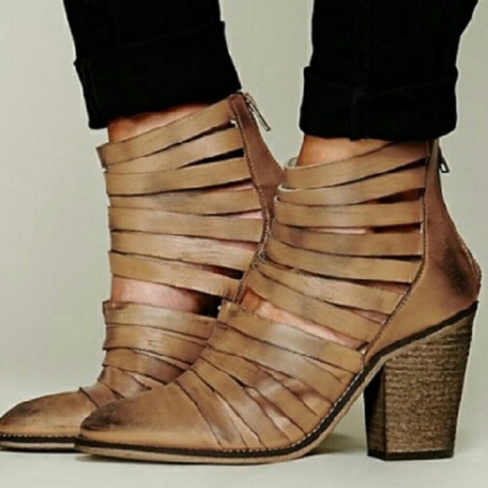Free People Camel Colored Bootie